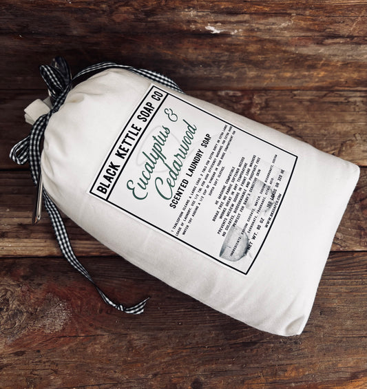 EUCALYPTUS CEDARWOOD Laundry Soap - 5 pound cloth bag