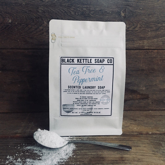 TEA TREE + PEPPERMINT Laundry Soap Small Bag