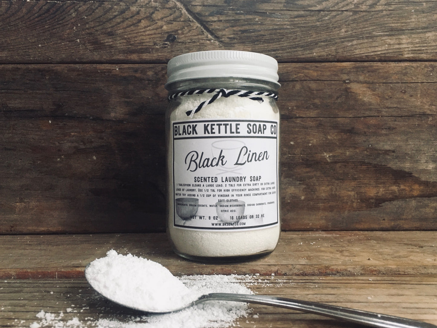 BLACK LINEN Mason Jar Laundry Soap