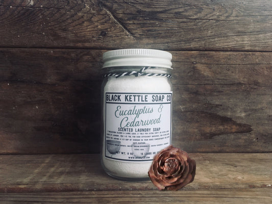 EUCALYPTUS + CEDARWOOD Laundry Soap Mason Jar & Refill