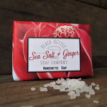 Load image into Gallery viewer, SEA SALT + GINGER Salt Bar Soap