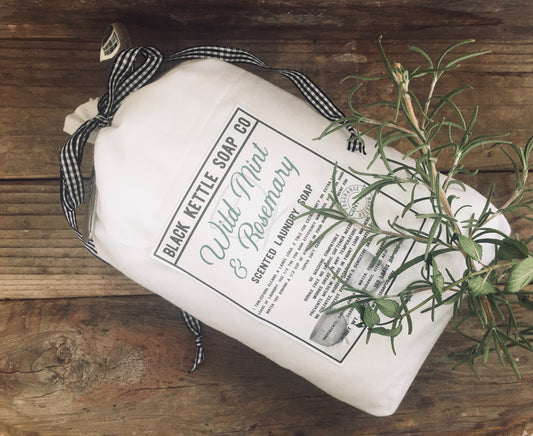 WILD MINT + ROSEMARY- 5 pound Cloth Bag