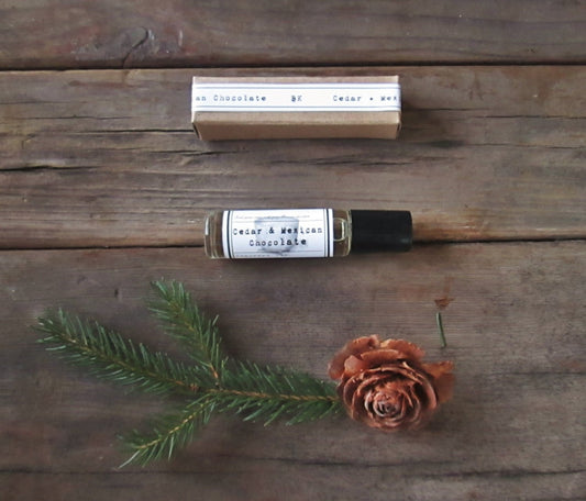 CEDAR & Mexican Chocolate Roll on Perfume